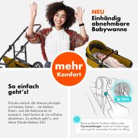 2-in-1 Kombikinderwagen FLEXI-PRO M mit Babywanne & Spor