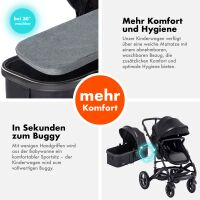 2-in-1 Kombikinderwagen BAMBIMO mit Babywanne & Sportsit