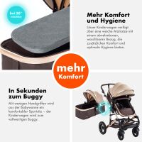 2-in-1 Kombikinderwagen BAMBIMO mit Babywanne & Sportsit