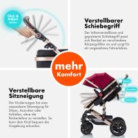 2-in-1 Kombikinderwagen BAMBIMO mit Babywanne & Sportsit
