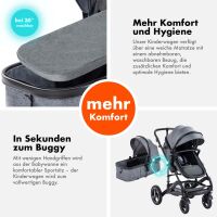 2-in-1 Kombikinderwagen BAMBIMO mit Babywanne & Sportsit
