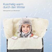 Winterfußsack ALPINO mit Fleece für Kinderwagen &