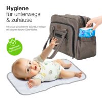 Wickeltasche ALPINO PURE mit Wickelunterlage – Braun 3