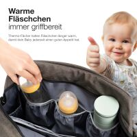 Wickeltasche ALPINO PURE mit Wickelunterlage – Braun 5