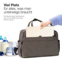 Wickeltasche ALPINO PURE mit Wickelunterlage – Braun 6