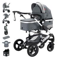 2-in-1 Kombikinderwagen BAMBIMO mit Babywanne &amp;...