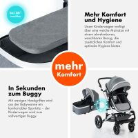 2-in-1 Kombikinderwagen BAMBIMO mit Babywanne & Sportsit