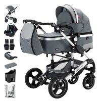 3-in-1 Kombikinderwagen BAMBIMO mit Babyschale, 15-teilig